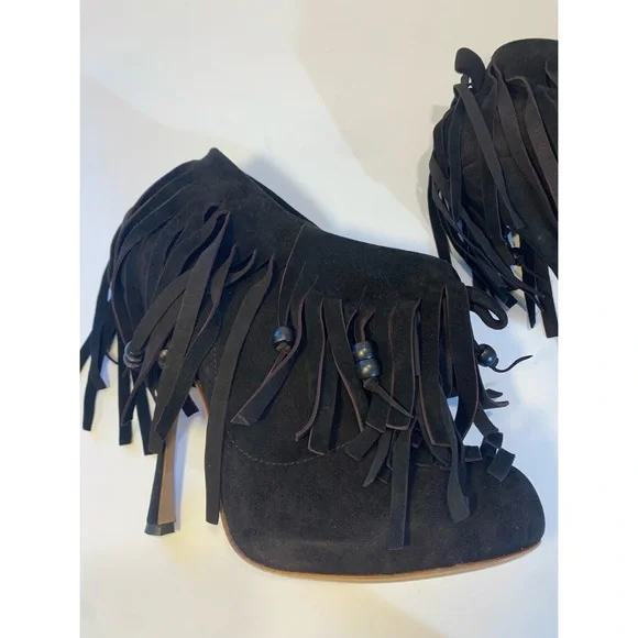 Vivienne Westwood Skyscraper Fringe Ankle Boots 39.5 Sz 8.5 - Picture 14 of 16
